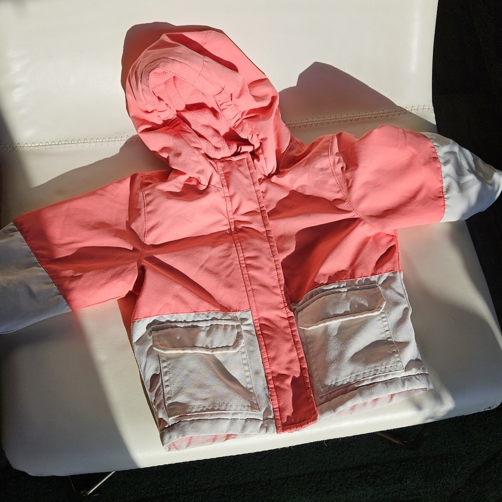 SwissTech Toddler Winter Jacket 2T Pink White Hooded Coat